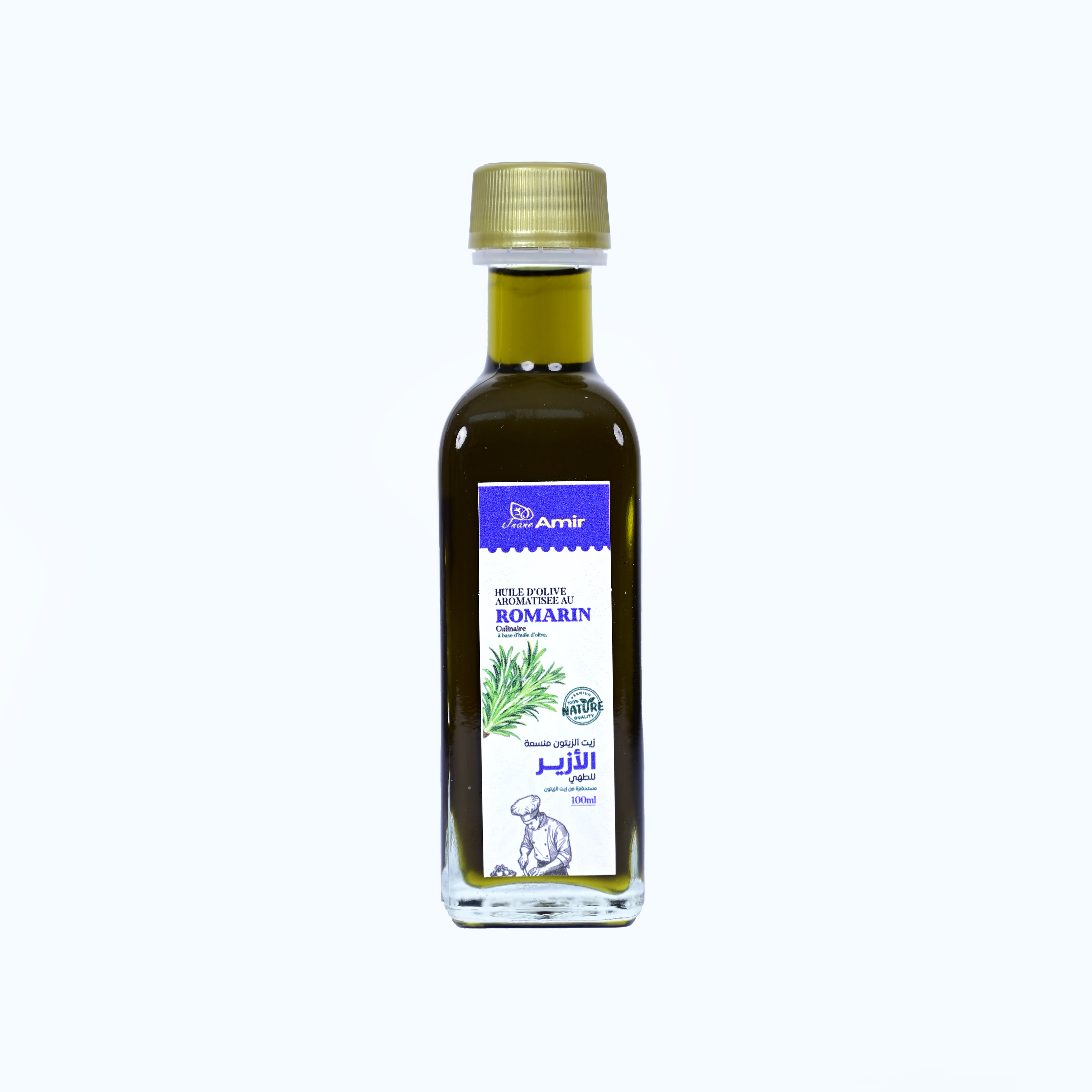 Huile Aromatisée au Romarin à base d'Huile d'Olive Extra Vierge