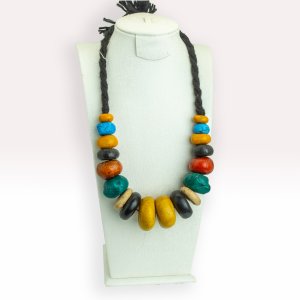 Coral and Silver Necklace